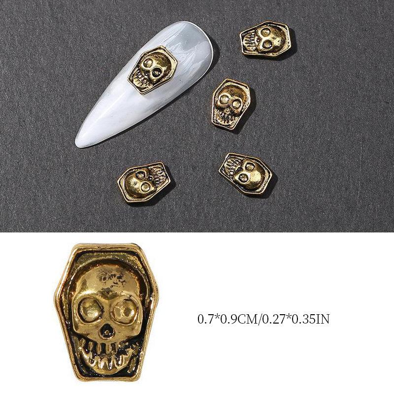 10pcs Halloween 3D Alloy Nail Art Charms for DIY or Salons