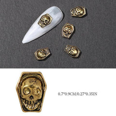 10pcs Halloween 3D Alloy Nail Art Charms for DIY or Salons