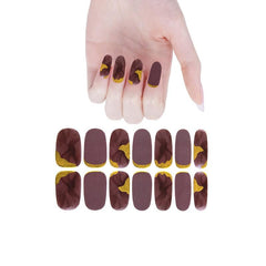 Glitter Nail Polish Stickers Self-Adhesive Nail Art 2 Sheets