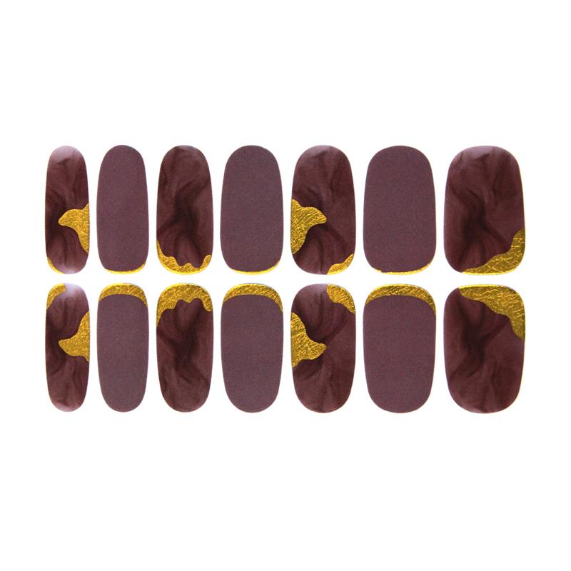 Glitter Nail Polish Stickers Self-Adhesive Nail Art 2 Sheets