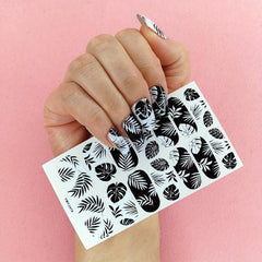 Waterproof Full Wraps Nail Polish Stickers Self Adhesive Nail Art Decal Strips