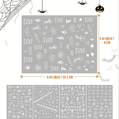 Halloween Nail Stickers Glow in the Dark Self-Adhesive Nail Art