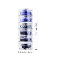 Christmas Nail Art Sequin Holographic Snowflake Nail Glitter Flakes
