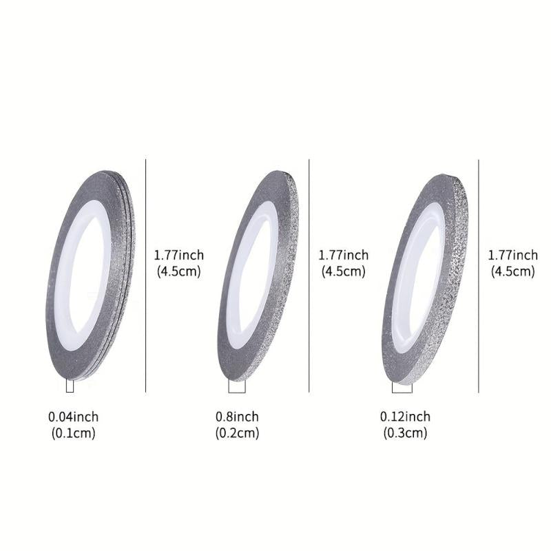 10 Rolls Nail Striping Tape Line Adhesive Sticker DIY Nail Art