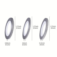 10 Rolls Nail Striping Tape Line Adhesive Sticker DIY Nail Art