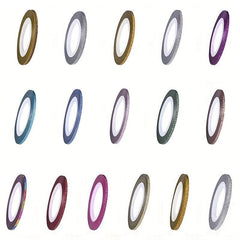 10 Rolls Nail Striping Tape Line Adhesive Sticker DIY Nail Art