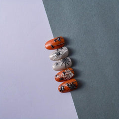 5D Spider Web Nail Art Stickers Nail Decals for Women Girls