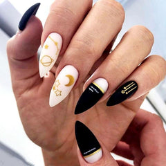 12 Sheets 3D Constellation Nail Art Stickers Self Adhesive Star Moon Nail Art