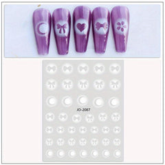 Nail Art Stickers Self Adhesive Decals - Perfect for DIY and Salon Use