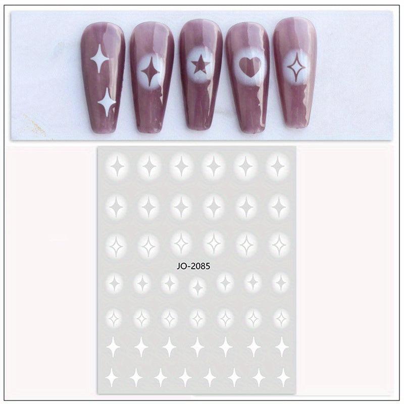 Nail Art Stickers Self Adhesive Decals - Perfect for DIY and Salon Use