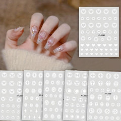 Nail Art Stickers Self Adhesive Decals - Perfect for DIY and Salon Use