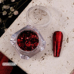 12 Colors Foil Powder Glitter Nail Powder Nail Art Decorations Charms