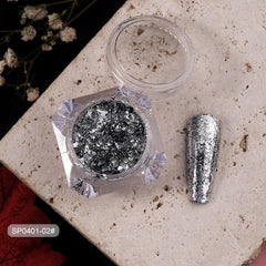 12 Colors Foil Powder Glitter Nail Powder Nail Art Decorations Charms