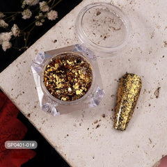 12 Colors Foil Powder Glitter Nail Powder Nail Art Decorations Charms