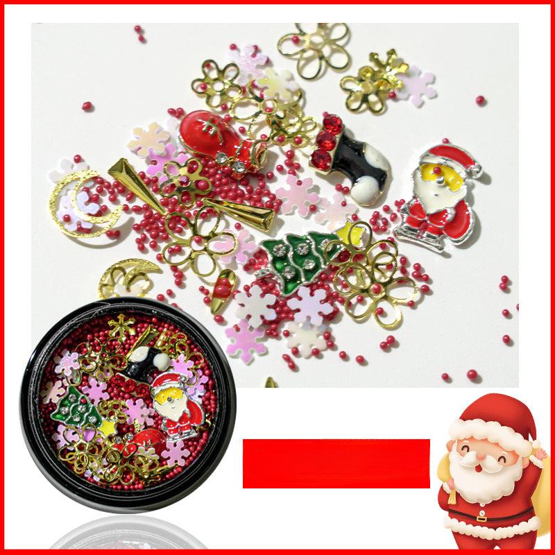 Alloy Santa Claus Snowflake Christmas Nail Art Charms