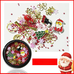 Alloy Santa Claus Snowflake Christmas Nail Art Charms