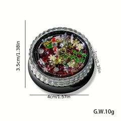 Alloy Santa Claus Snowflake Christmas Nail Art Charms