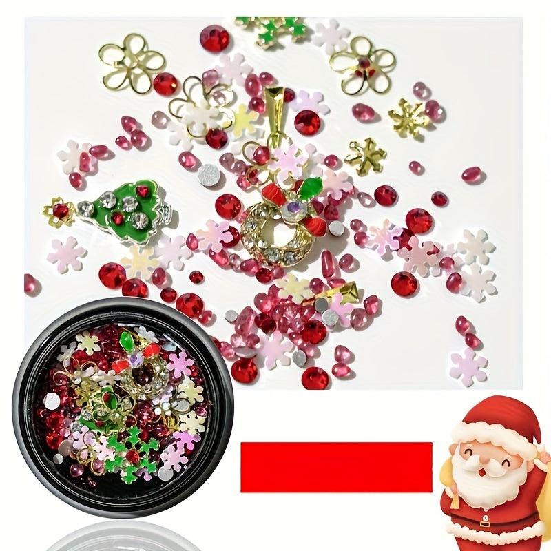 Alloy Santa Claus Snowflake Christmas Nail Art Charms