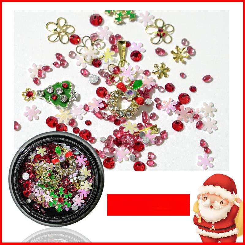 Alloy Santa Claus Snowflake Christmas Nail Art Charms