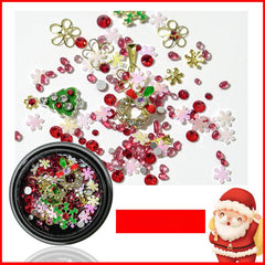Alloy Santa Claus Snowflake Christmas Nail Art Charms