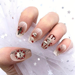 Halloween Nail Art Stickers Scary Ghost Bat Sugar Skull Self Adhesive Decoration
