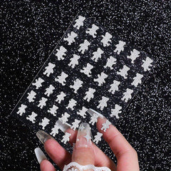 Metallic Nail Stickers Heart Bear Butterfly Stars Self Adhesive Nail Gift