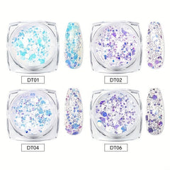 Mermaid Nail Art Glitter Sequins Chunky for DIY Body Face Eye Hair