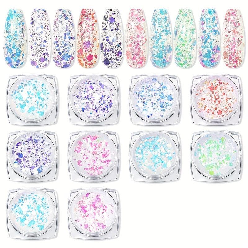 Mermaid Nail Art Glitter Sequins Chunky for DIY Body Face Eye Hair