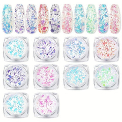 Mermaid Nail Art Glitter Sequins Chunky for DIY Body Face Eye Hair