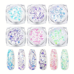 Mermaid Nail Art Glitter Sequins Chunky for DIY Body Face Eye Hair