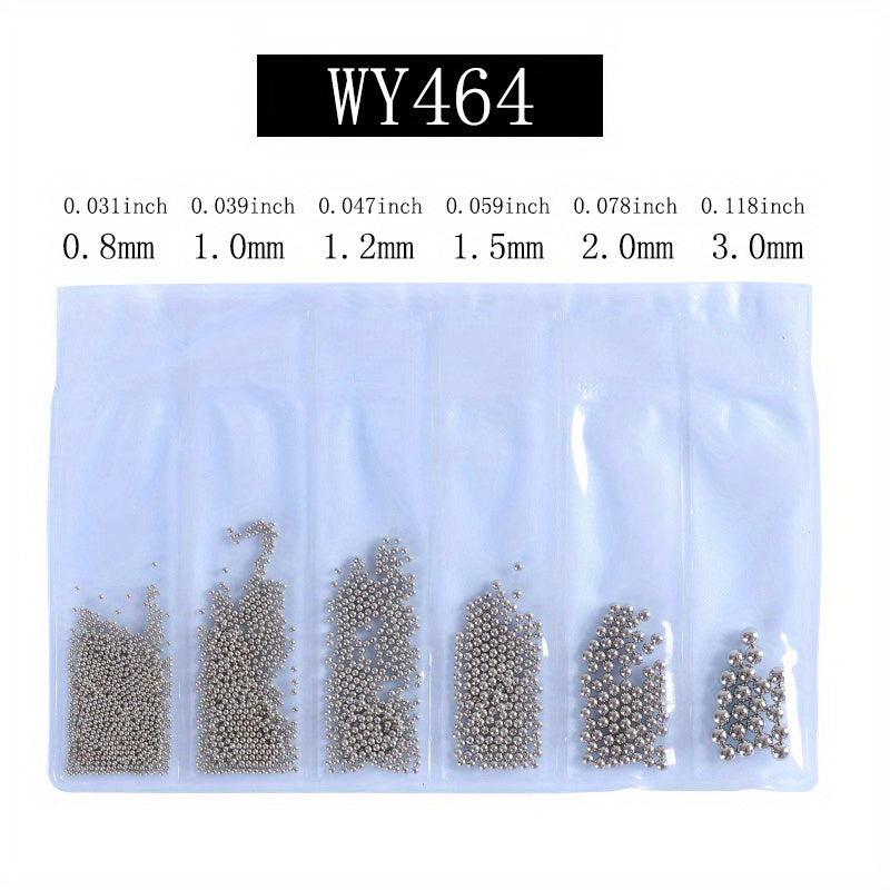 3D Metal Balls Nail Adornment Crystal Bead Glitter Decoration