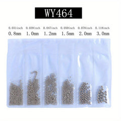 3D Metal Balls Nail Adornment Crystal Bead Glitter Decoration