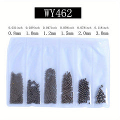 3D Metal Balls Nail Adornment Crystal Bead Glitter Decoration