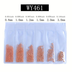 3D Metal Balls Nail Adornment Crystal Bead Glitter Decoration