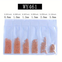 3D Metal Balls Nail Adornment Crystal Bead Glitter Decoration