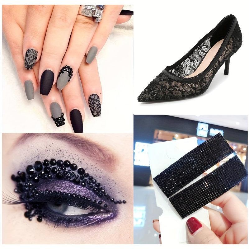 3200pcs Glass Rhinestones Nail Art Crystal Non Hotfix Flatback Rhinestone