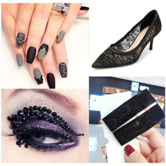 3200pcs Glass Rhinestones Nail Art Crystal Non Hotfix Flatback Rhinestone