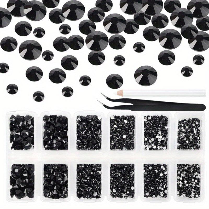 3200pcs Glass Rhinestones Nail Art Crystal Non Hotfix Flatback Rhinestone