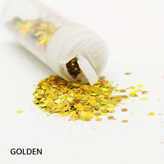 Holographic Hexagon Nail Glitter Flakes for DIY Makeup and Shoesmaking