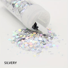 Holographic Hexagon Nail Glitter Flakes for DIY Makeup and Shoesmaking