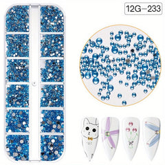 Crystal Rhinestones for DIY Nail Art Glass Gemstones Women Girls