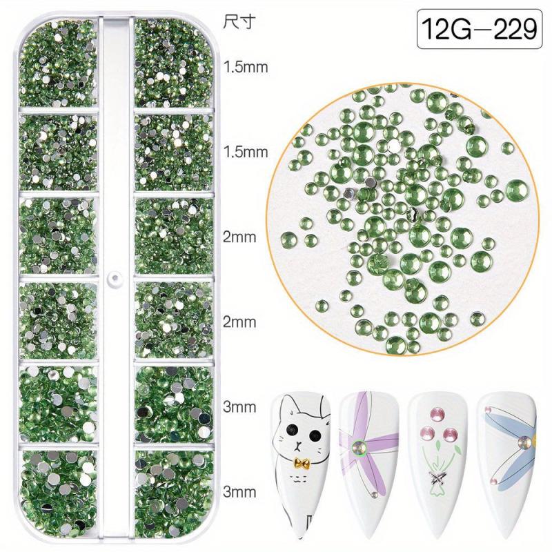 Crystal Rhinestones for DIY Nail Art Glass Gemstones Women Girls
