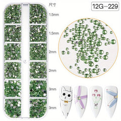 Crystal Rhinestones for DIY Nail Art Glass Gemstones Women Girls