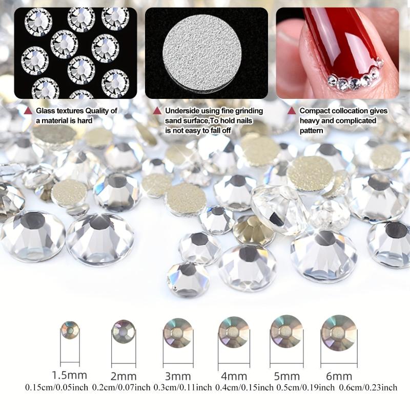 Crystal Rhinestones for DIY Nail Art Glass Gemstones Women Girls