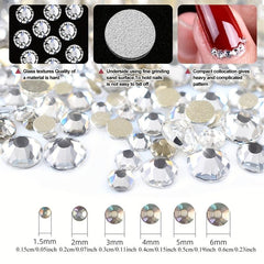 Crystal Rhinestones for DIY Nail Art Glass Gemstones Women Girls