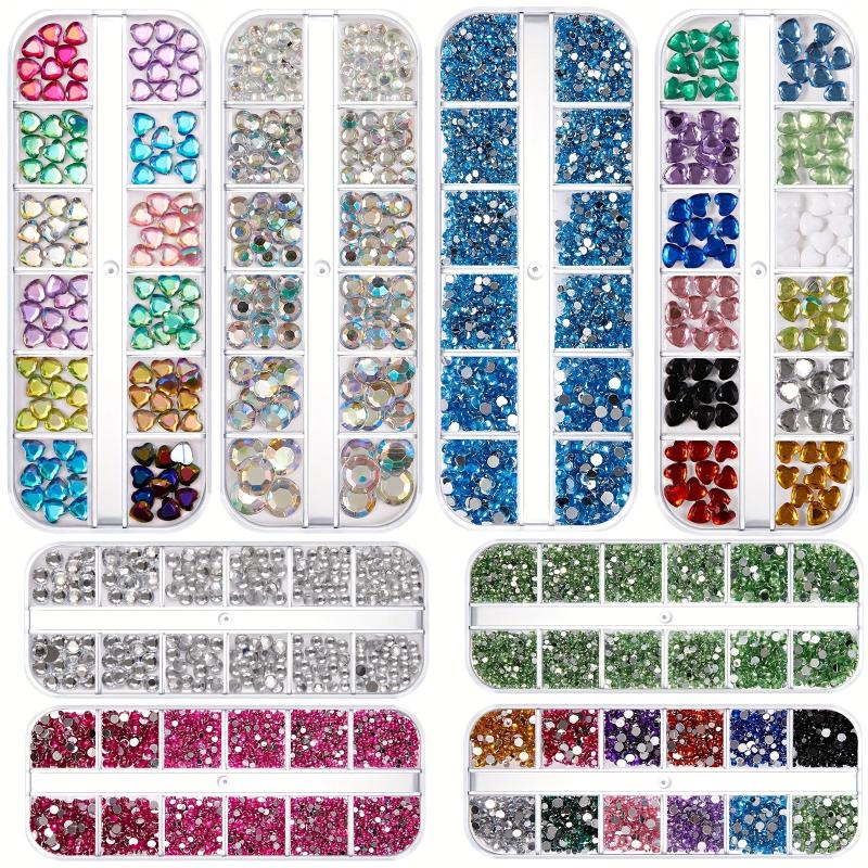 Crystal Rhinestones for DIY Nail Art Glass Gemstones Women Girls
