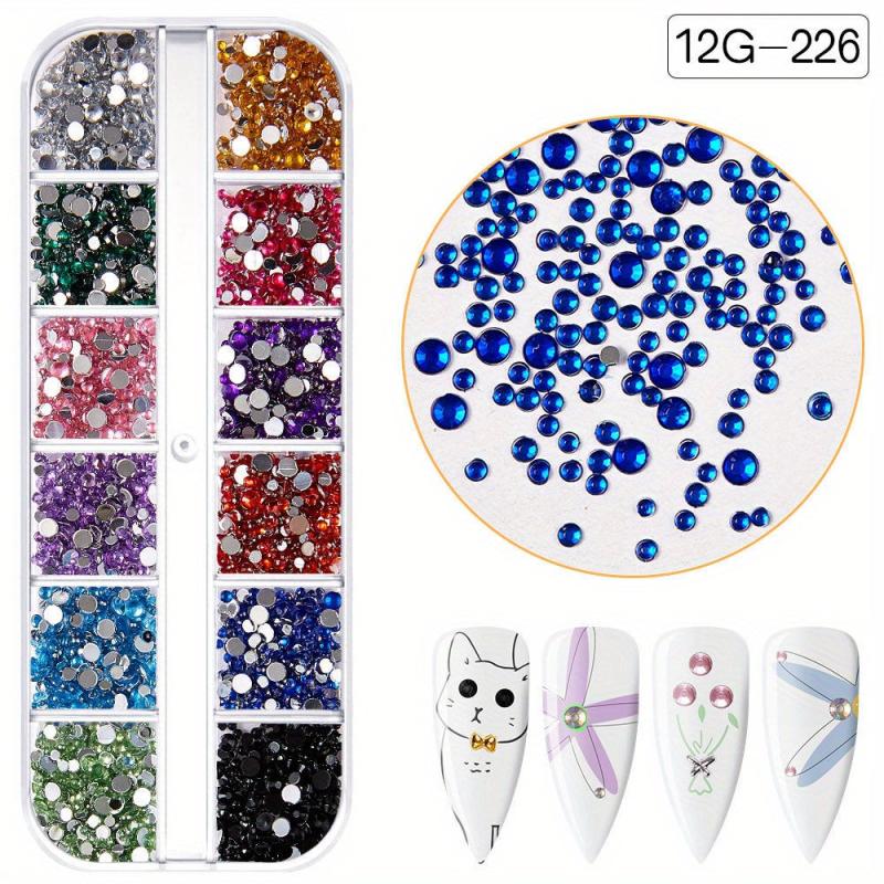 Crystal Rhinestones for DIY Nail Art Glass Gemstones Women Girls