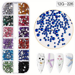 Crystal Rhinestones for DIY Nail Art Glass Gemstones Women Girls