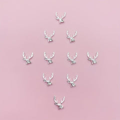 Christmas Elk Nail Art Charms Reindeer Nail Gem Accessories