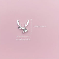 Christmas Elk Nail Art Charms Reindeer Nail Gem Accessories